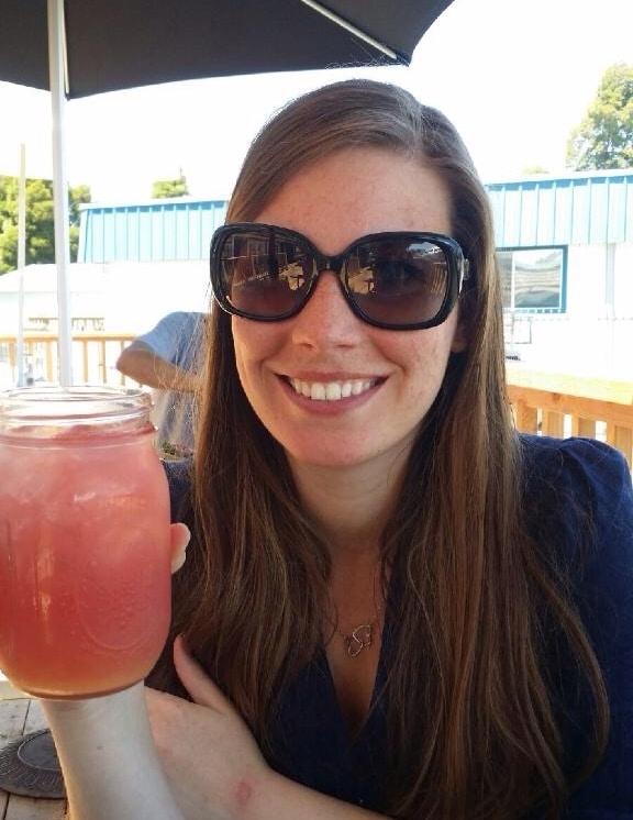 This drink didn't need a straw. Mom says straws give you pucker wrinkles. Saving the environment and wrinkle prevention - that's a win, win. Please note, that I still have an umbrella coming out of my drink.