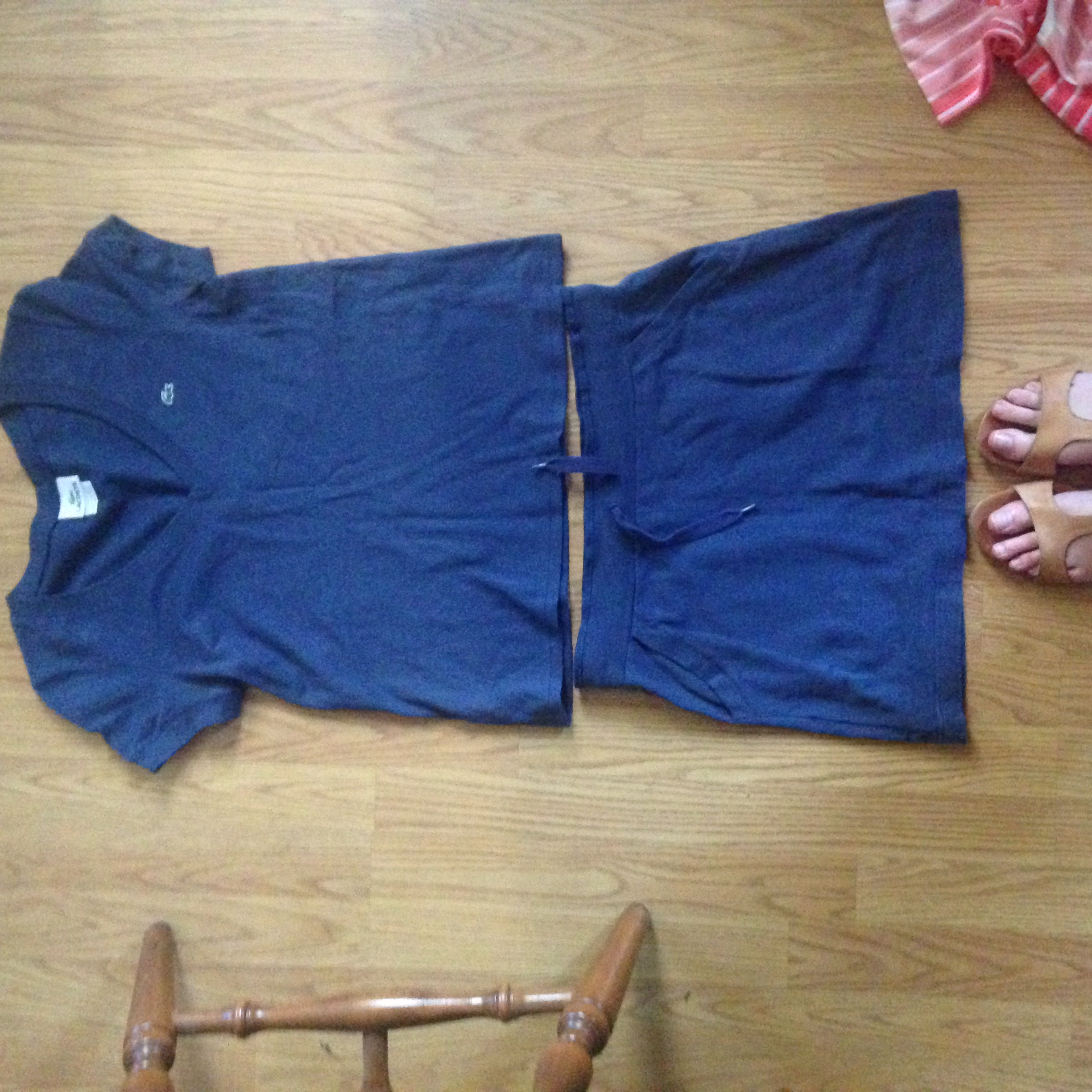  Short top to go with high waisted shorts, pants or skirts, and a draw string boat skirt. 