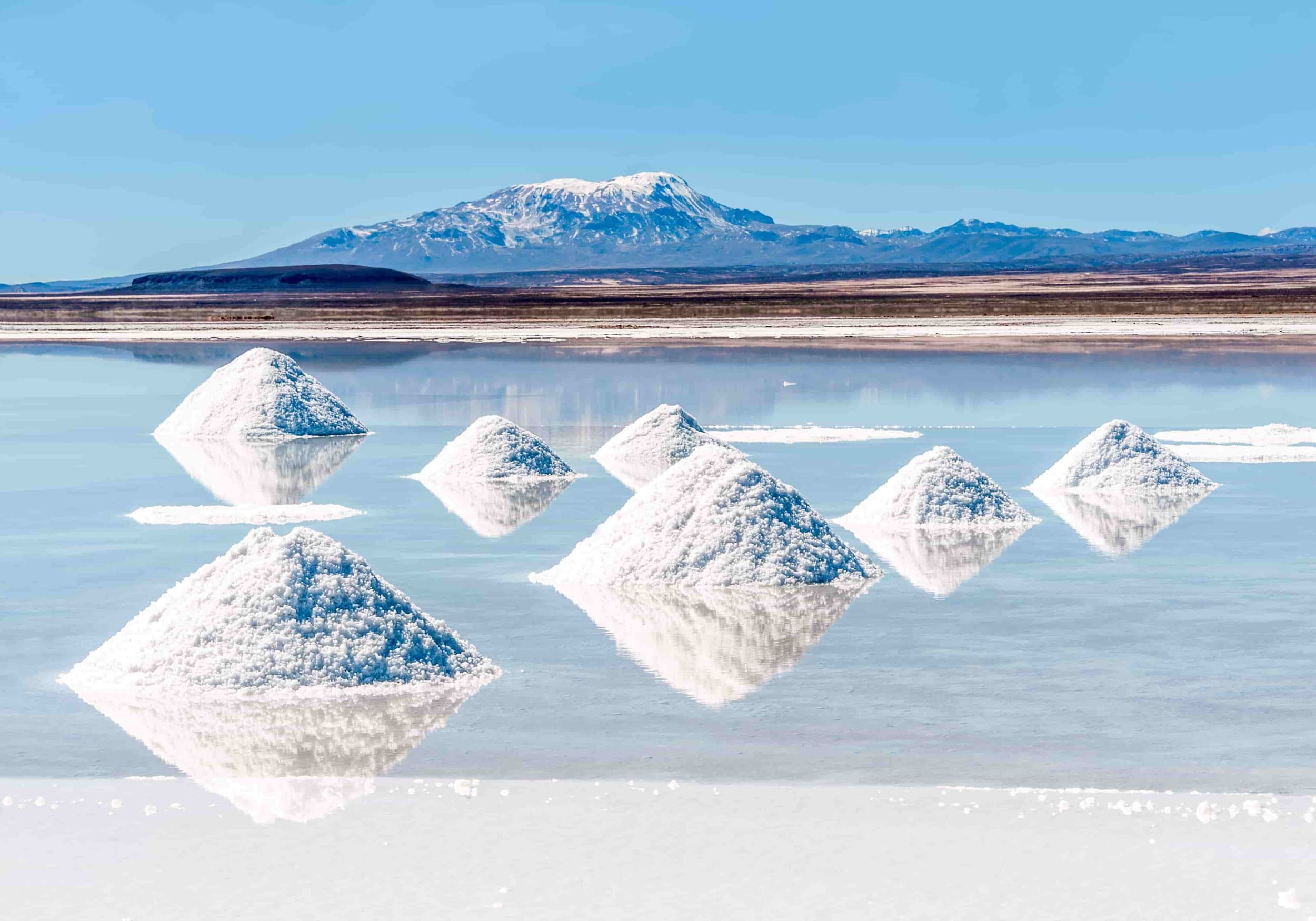 Lithium deposits being harvested from the lake