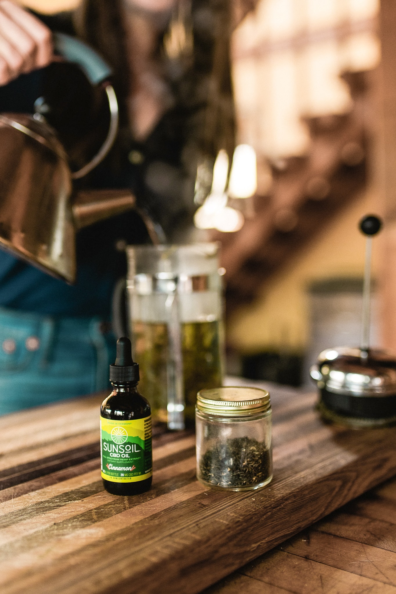 Everything You Need to about CBD Oil, making tea in a french press