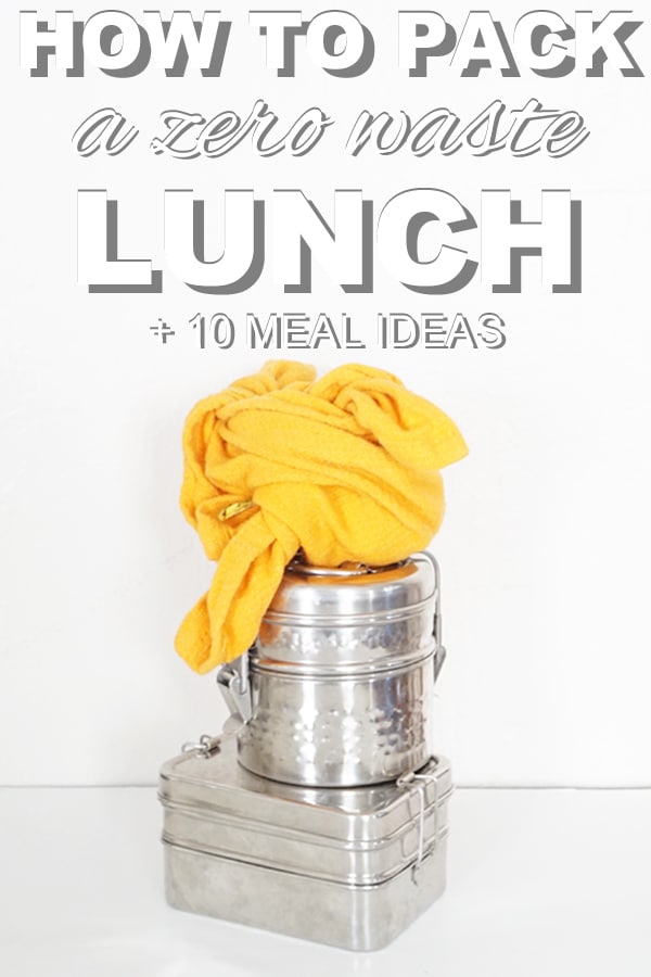 How to pack a zero waste lunch from www.goingzerowaste.mom #zerowaste #lunch #packalunch #lunchideas #ecofriendly #sustainable 