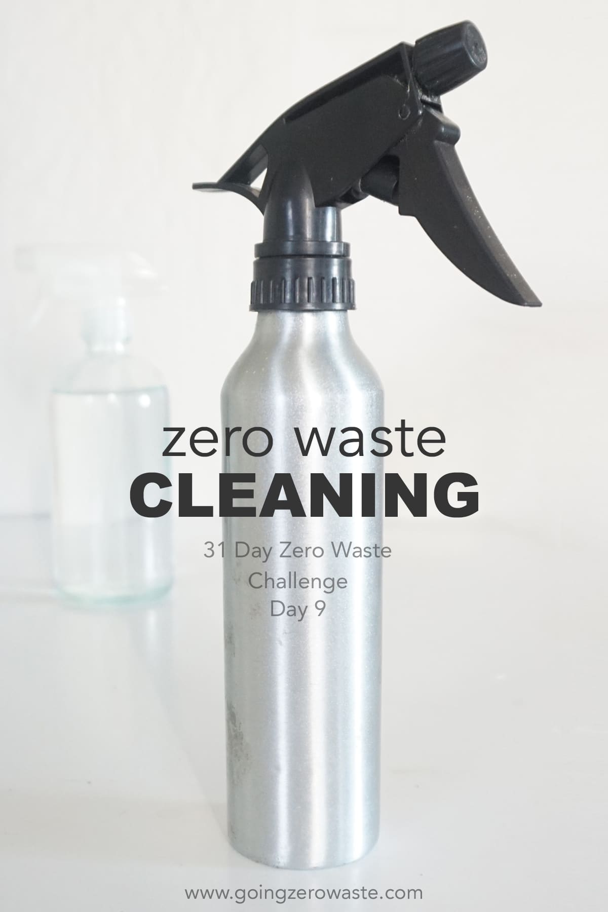Zero Waste Cleaning - Day 9 of the Zero Waste Challenge  from www.goingzerowaste.mom #zerowaste #ecofriendly #gogreen #sustainable #zerowastechallenge #challenge #sustainablelivingchallenge #cleaning #greenclean #organiccleaners 