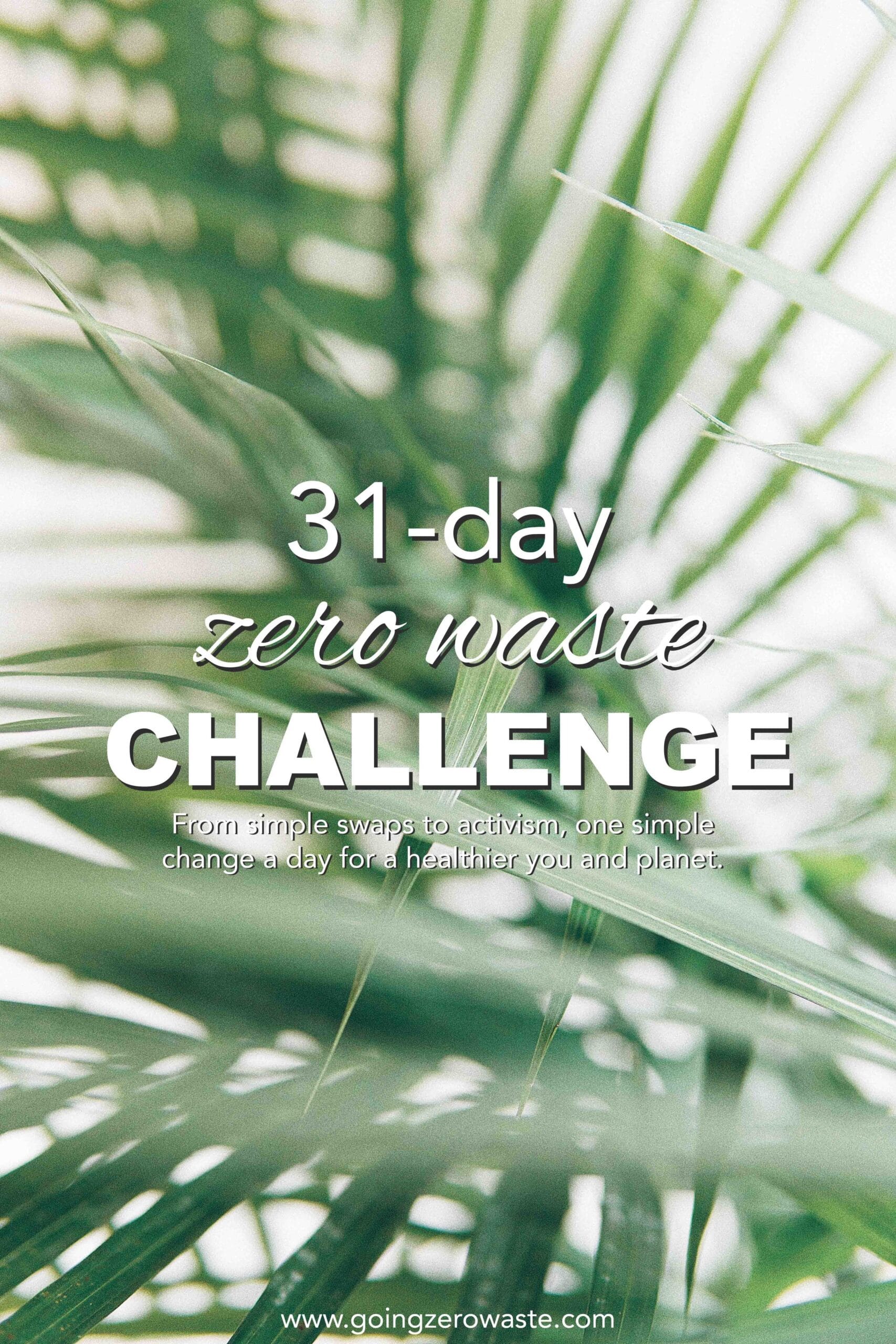 31 Day Zero Waste Challenge from www.goingzerowaste.mom #zerowaste #ecofriendly #gogreen #sustainable #zerowastechallenge #challenge #sustainablelivingchallenge 