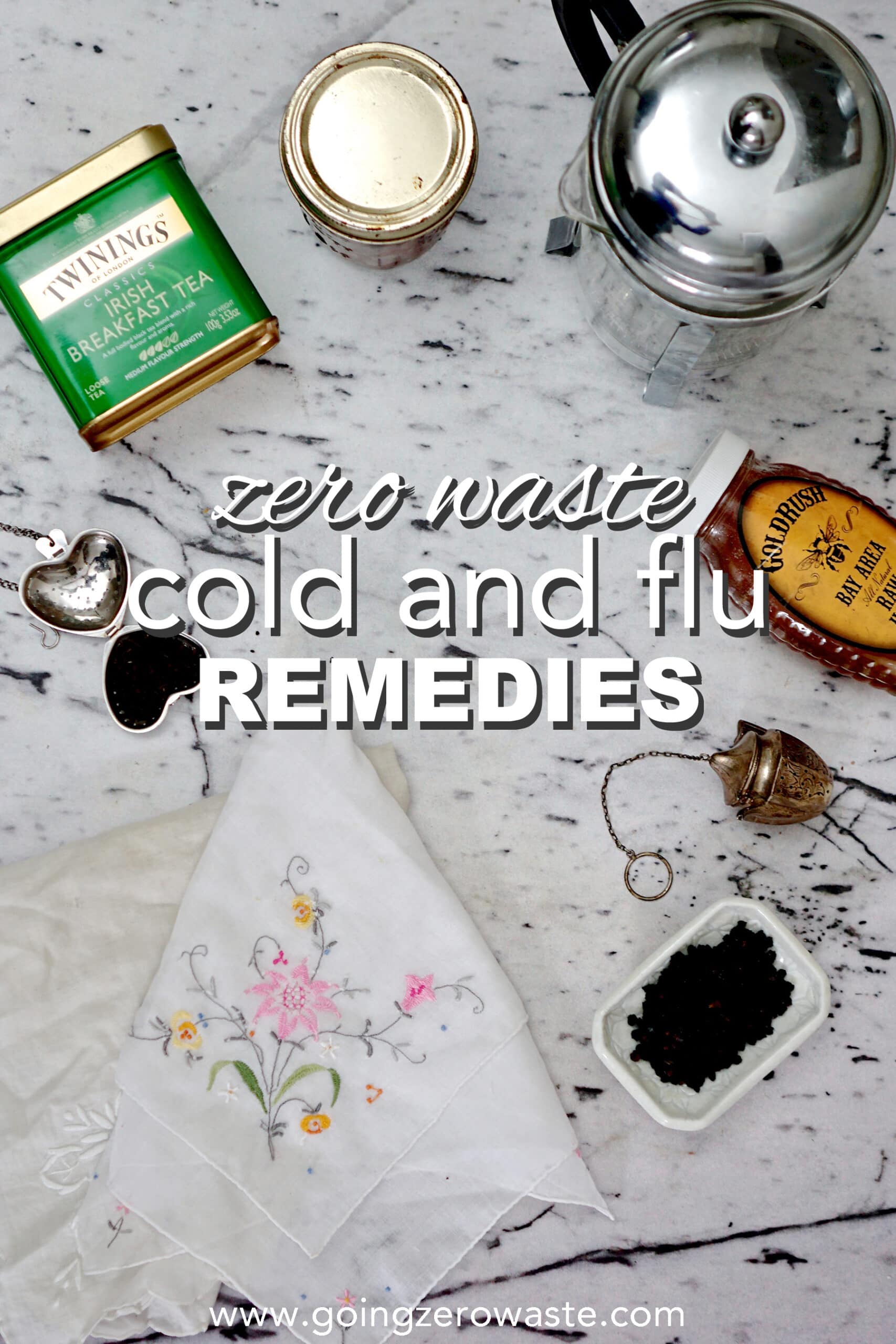 Zero Waste Cold and Flu Remedies from www.goingzerowaste.mom #zerowaste #ecofriendly #gogreen #sustainable #DIY #allnatural #coldandflu