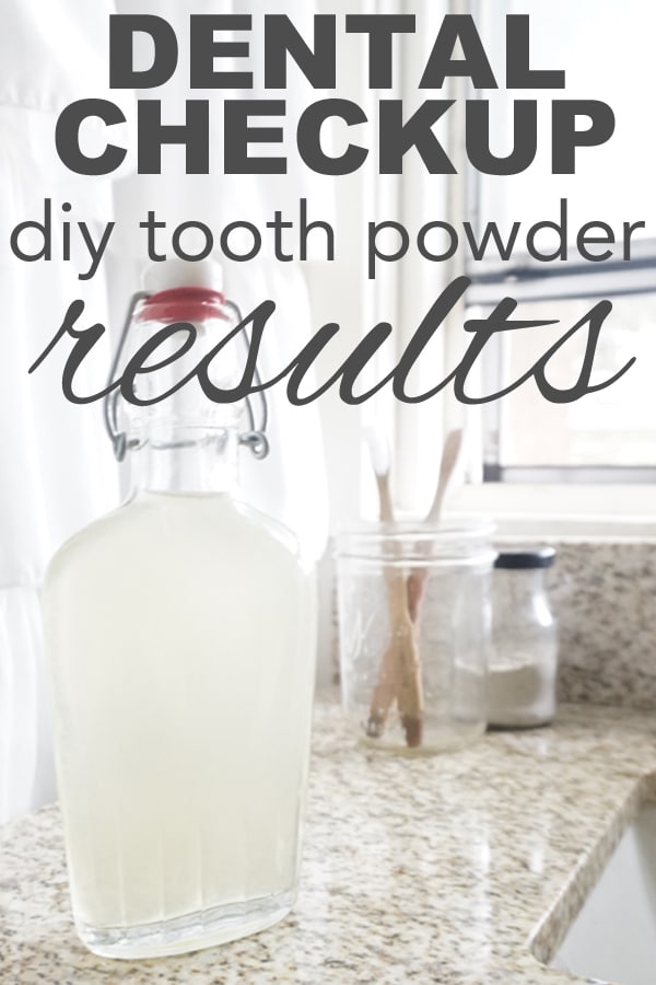 Dental Checkup, DIY Tooth Powder Results from www.goingzerowaste.mom #DIY #Toothpowdere #Dental #OralCare #Sustainable #EcoFriendly