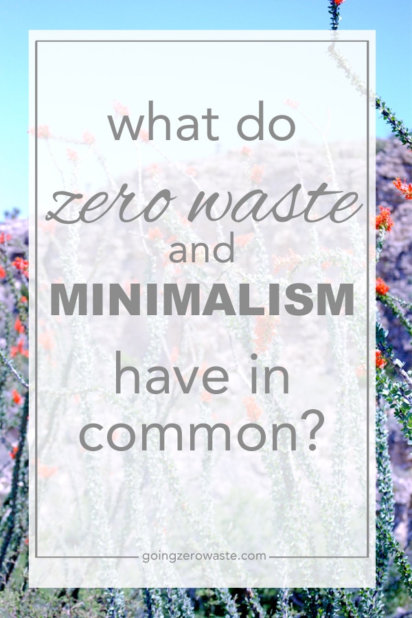 what do zero waste and minimalism have in common? #zerowaste #minimalism #sustainable #eco #gogreen