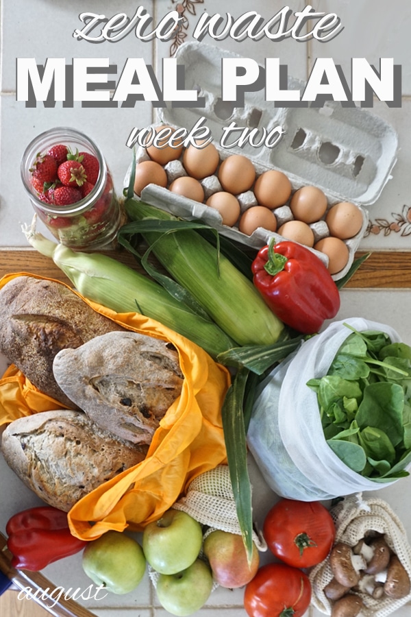 zero waste meal plan 2 from www.goingzerowaste.mom #mealplan #zerowaste #plantbased