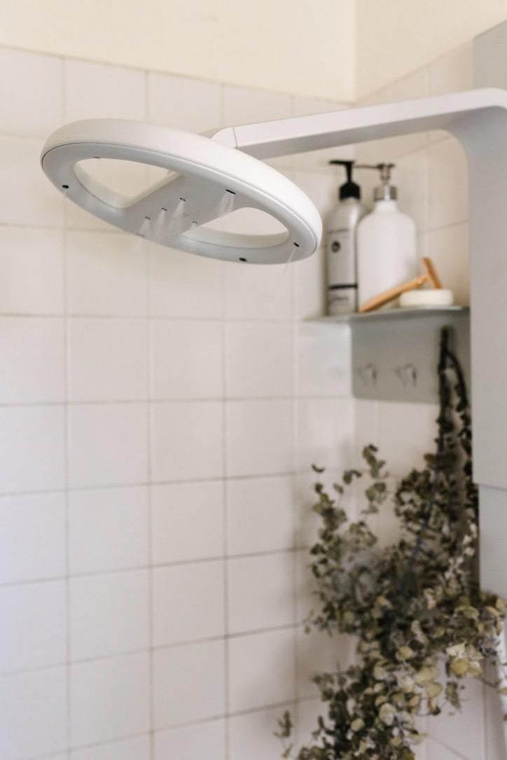 Nebia showerhead: 6 Ways to Save Money on Your Electric Bill in the Bathroom from www.goingzerowaste.mom #zerowaste #savemoney #electricbill #electricity #frugal #frugalliving #sustainableliving